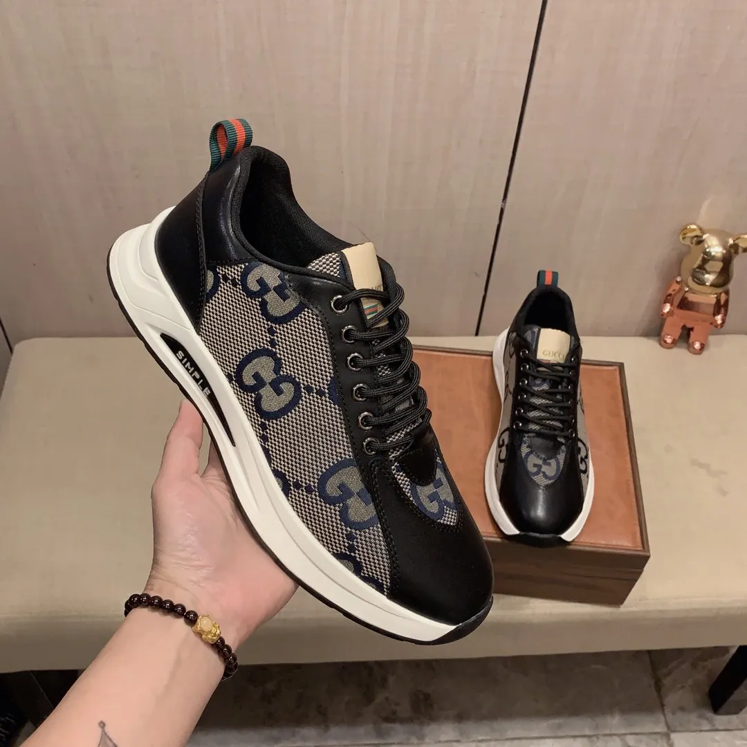 Men's Men's Shoes💰420💰💰🎩🎩[Lightning][Lightning] "Gucci*" The latest and most popular casual sports shoes, top brand [seduce] luxury~purchase, top~quality. [Strong] The upper is made of imported breathable cowhide with material ➕ breathable sheepskin feet (•) and fine workmanship. The original stylish and stylish soft rubber wear-resistant and non-slip outsole is light and comfortable on the feet. The real thing looks better when photographed in real life. 122: code: 38-44, can be customized to 45, 2️⃣ colors available